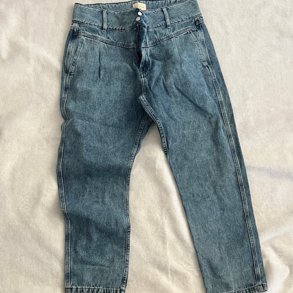 Sezane Relaxed Fit Blue Jeans